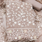 Floral Embroidered Unstitched Dress Material